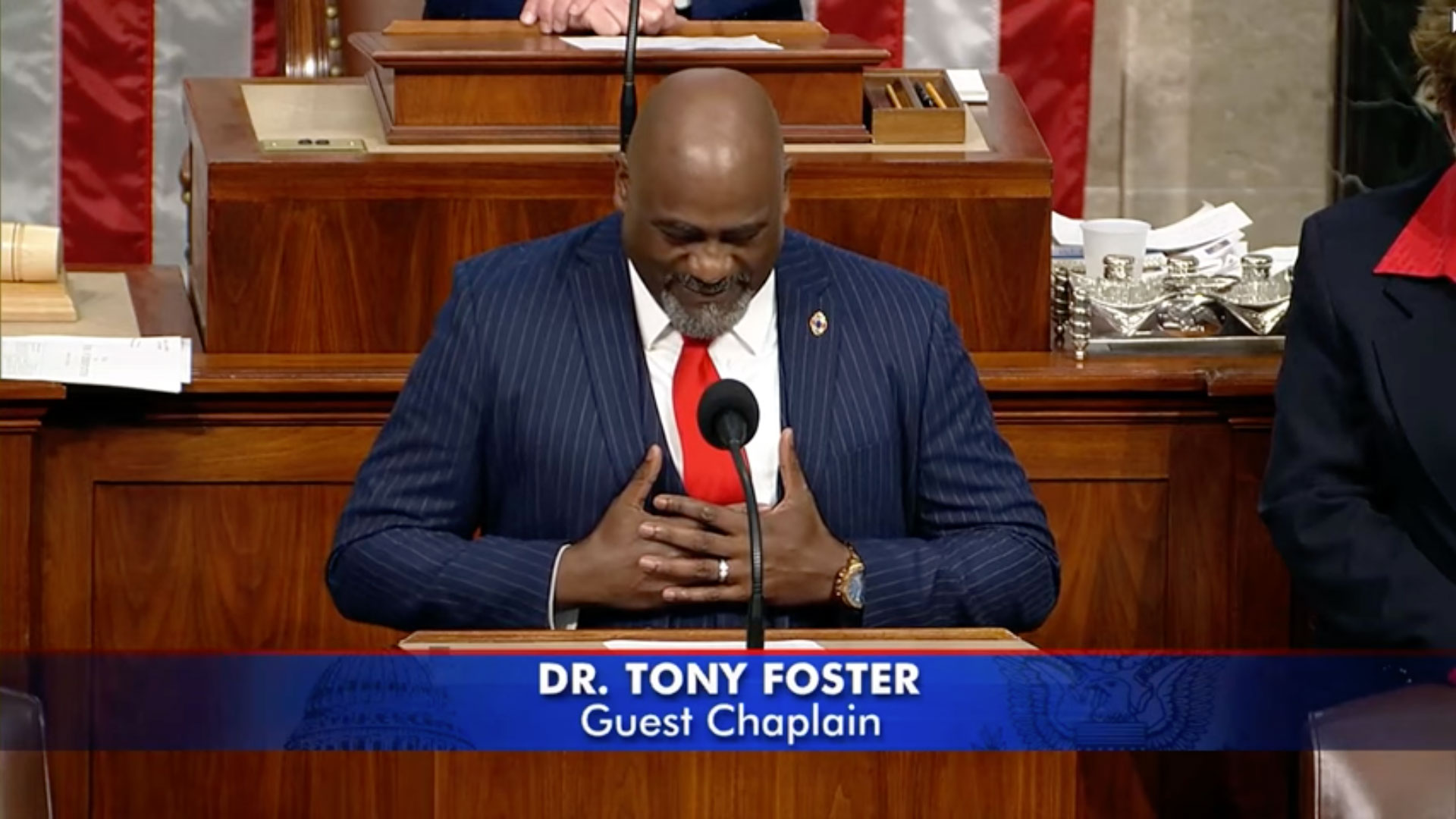 CLSTG Grad, Dr. Tony Foster, Serves as Guest Chaplain for US House